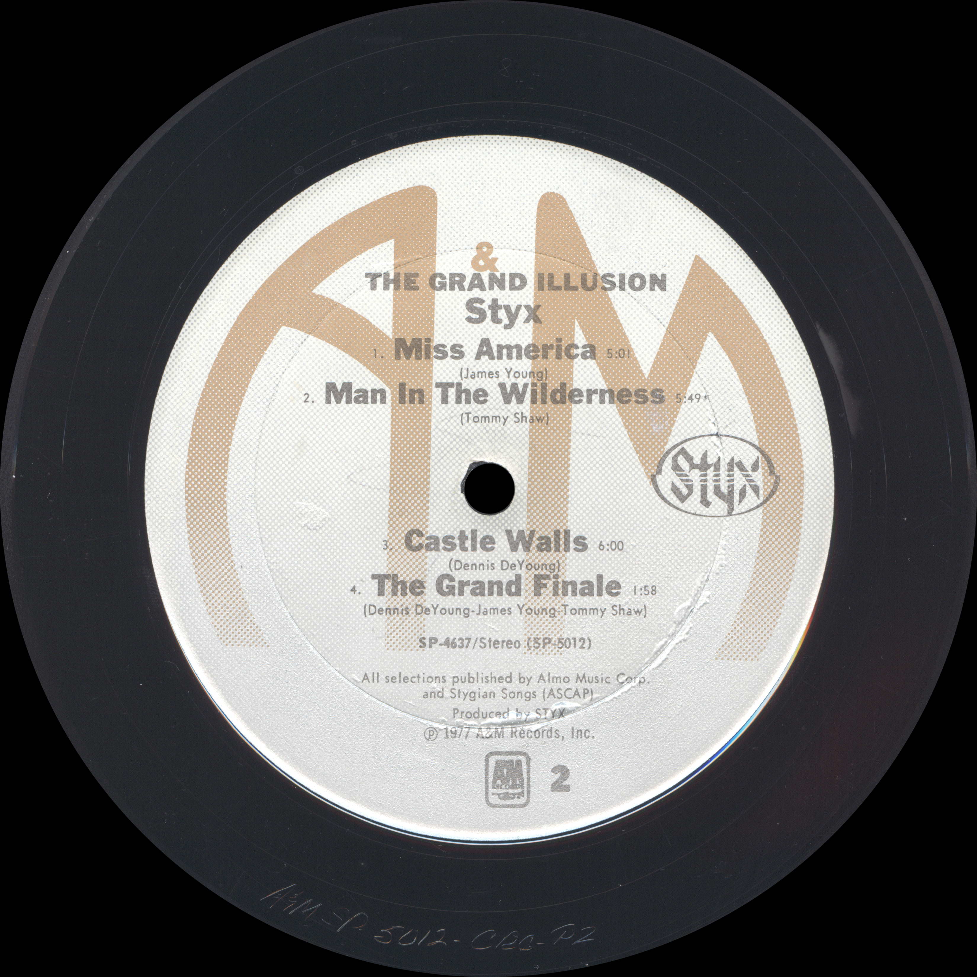 Styx  The Grand Illusion : LP B